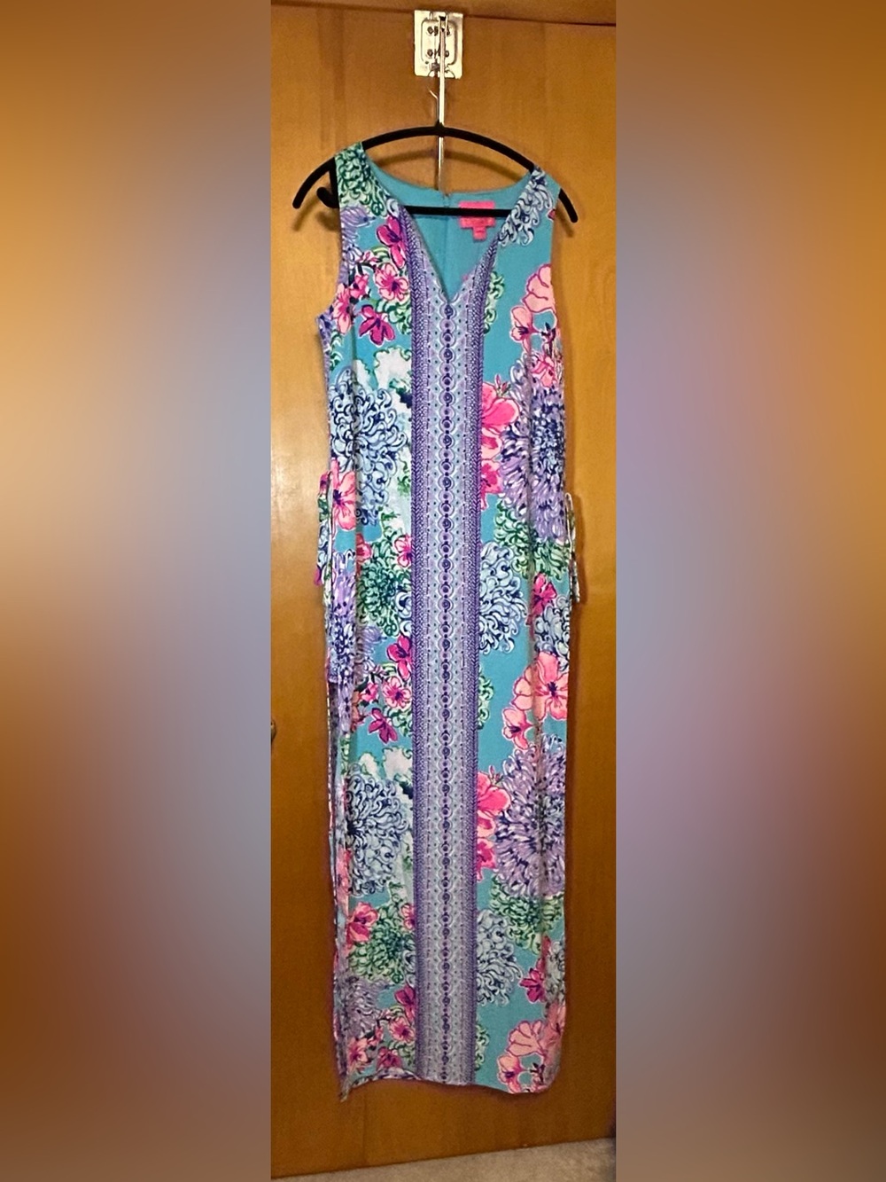 NWT Size 8 - Lilly Pulitzer Donna Maxi Romper - Special Delivery Engineered - Picture 2 of 11